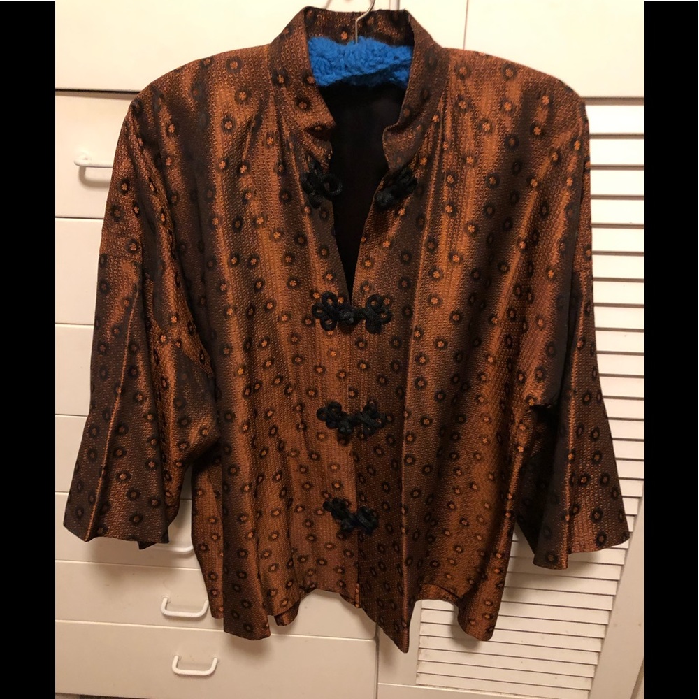 Gorgeous VTG Chinese Style Jacket with Mandarin collar